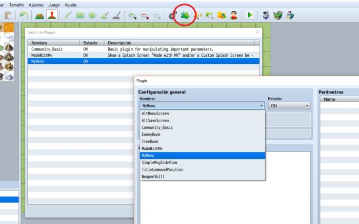 Instalación de plugins RPGMakerMV